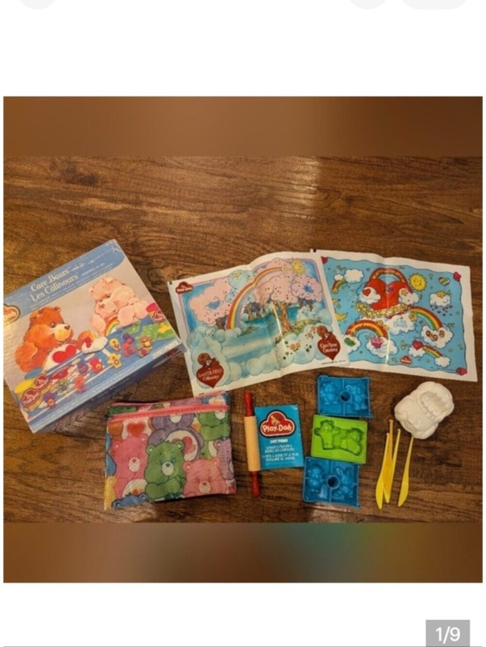 Vintage 1980s Care Bears & Care Bear Cousins Play-Doh Sets in 1 Box